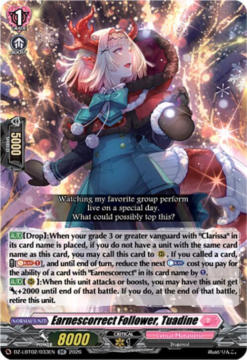 Earnescorrect Follower, Tuadine, DZ-LBT02: Lyrical Monasterio Season of Wonders DZ-LBT02/033EN