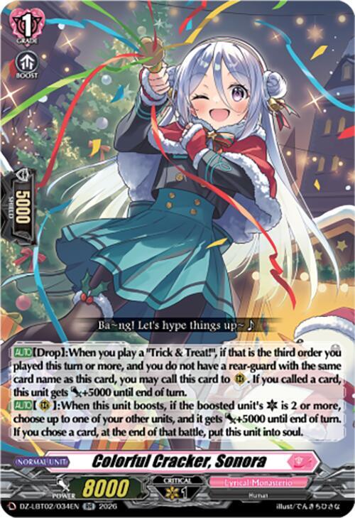 Colorful Cracker, Sonora, DZ-LBT02: Lyrical Monasterio Season of Wonders DZ-LBT02/034EN