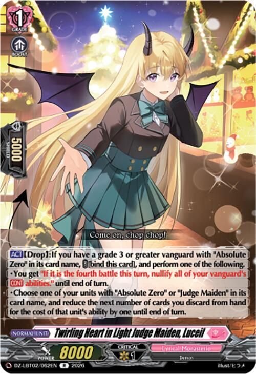 Twirling Heart in Light Judge Maiden, Luceil, DZ-LBT02: Lyrical Monasterio Season of Wonders DZ-LBT02/062EN
