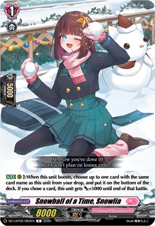 Snowball of a Time, Snowlia, DZ-LBT02: Lyrical Monasterio Season of Wonders DZ-LBT02/083EN