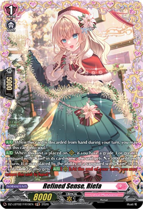Refined Sense, Riefa (FR), DZ-LBT02: Lyrical Monasterio Season of Wonders DZ-LBT02/FR19EN