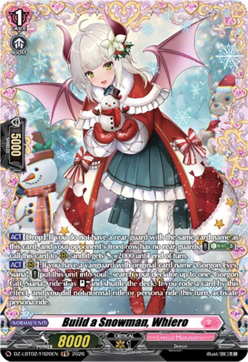 Build a Snowman, Whiero (FR), DZ-LBT02: Lyrical Monasterio Season of Wonders DZ-LBT02/FR20EN