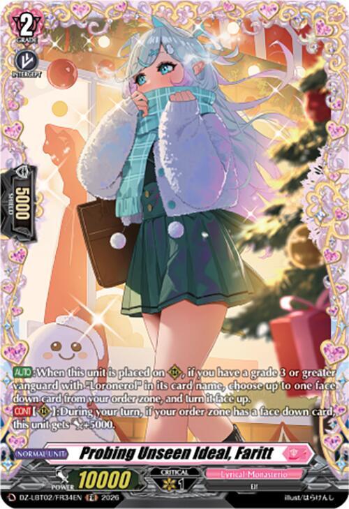 Probing Unseen Ideal, Faritt (FR), DZ-LBT02: Lyrical Monasterio Season of Wonders DZ-LBT02/FR34EN