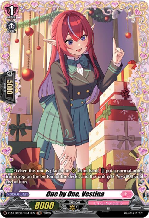 One by One, Vestina (FR), DZ-LBT02: Lyrical Monasterio Season of Wonders DZ-LBT02/FR41EN