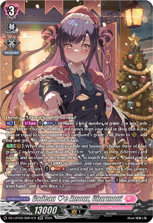 Cadeau e Amour, Charmout (SR), DZ-LBT02: Lyrical Monasterio Season of Wonders DZ-LBT02/SR01EN