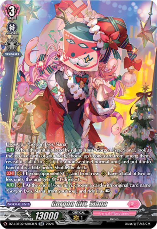Gorgon Gift, Siana (SR), DZ-LBT02: Lyrical Monasterio Season of Wonders DZ-LBT02/SR03EN