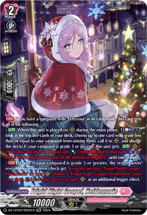 Frigid Night Gospel, Heidemarie (SR), DZ-LBT02: Lyrical Monasterio Season of Wonders DZ-LBT02/SR22EN