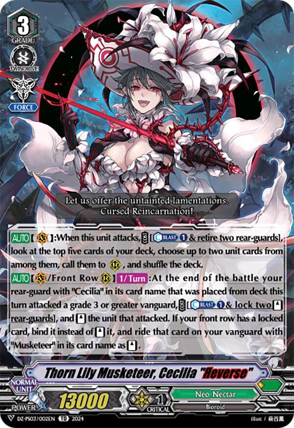 Thorn Lily Musketeer, Cecilia "Reverse", DZ-PS03: Premium Deckset “Musketeer” DZ-PS03/002EN