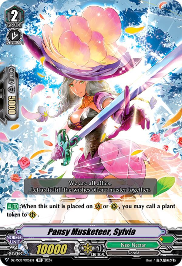 Pansy Musketeer, Sylvia, DZ-PS03: Premium Deckset “Musketeer” DZ-PS03/005EN