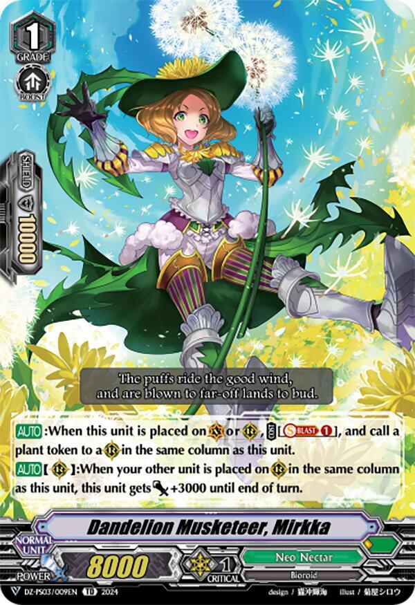 Dandelion Musketeer, Mirkka, DZ-PS03: Premium Deckset “Musketeer” DZ-PS03/009EN