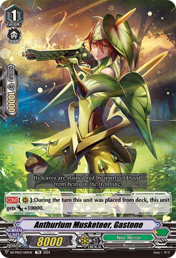 Anthurium Musketeer, Gastone, DZ-PS03: Premium Deckset “Musketeer” DZ-PS03/010EN
