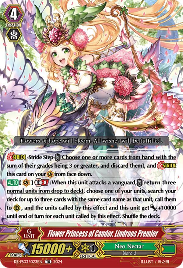Flower Princess of Candor, Lindroos Premier, DZ-PS03: Premium Deckset “Musketeer” DZ-PS03/023EN