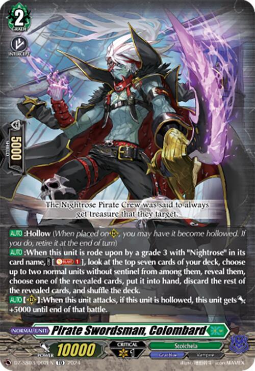 Pirate Swordsman, Colombard, DZ-SS03: Stride Deckset -Nightrose- DZ-SS03/002EN