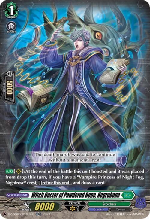 Witch Doctor of Powdered Bone, Negrobone (TDR), DZ-SS03: Stride Deckset -Nightrose- DZ-SS03/010EN-R