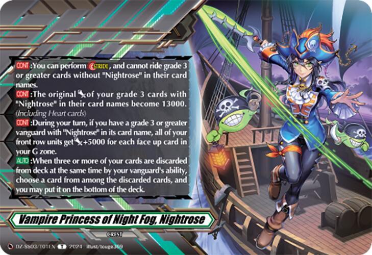 Vampire Princess of Night Fog, Nightrose (Token), DZ-SS03: Stride Deckset -Nightrose- DZ-SS03/T01EN