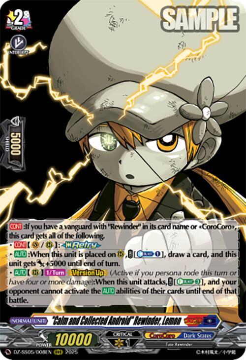 "Calm and Collected Android" Rewinder, Lemon, DZ-SS05: CoroCoro Start Deck Pack DZ-SS05/008EN