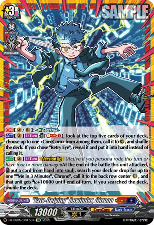 "Fate-Defying" Rewinder, Chrono (CR), DZ-SS05: CoroCoro Start Deck Pack DZ-SS05/CR15EN