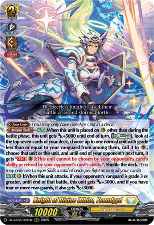 Knight of Divine White, Yscudyyd, DZ-SS08: Festival Booster 2025 DZ-SS08/004EN