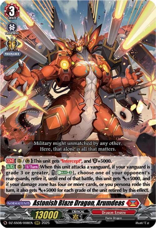 Astonish Blaze Dragon, Arumdeas, DZ-SS08: Festival Booster 2025 DZ-SS08/008EN
