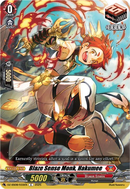Blaze Sense Monk, Hakumee, DZ-SS08: Festival Booster 2025 DZ-SS08/033EN