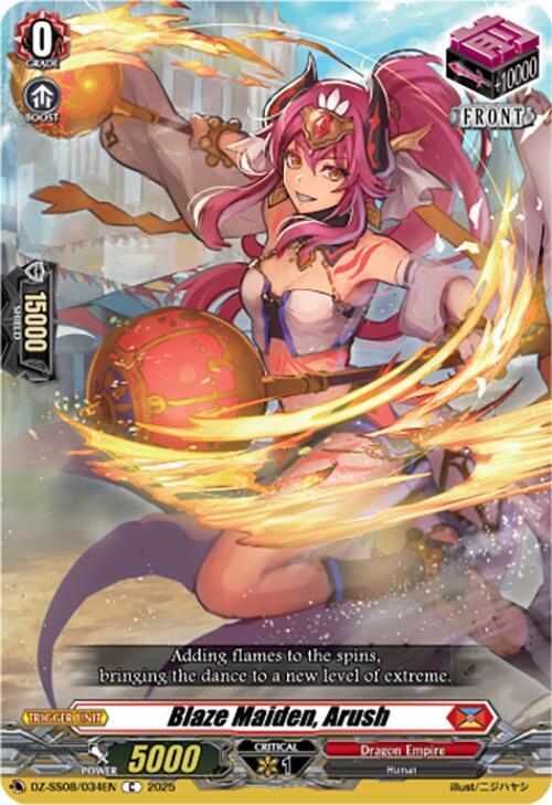 Blaze Maiden, Arush, DZ-SS08: Festival Booster 2025 DZ-SS08/034EN