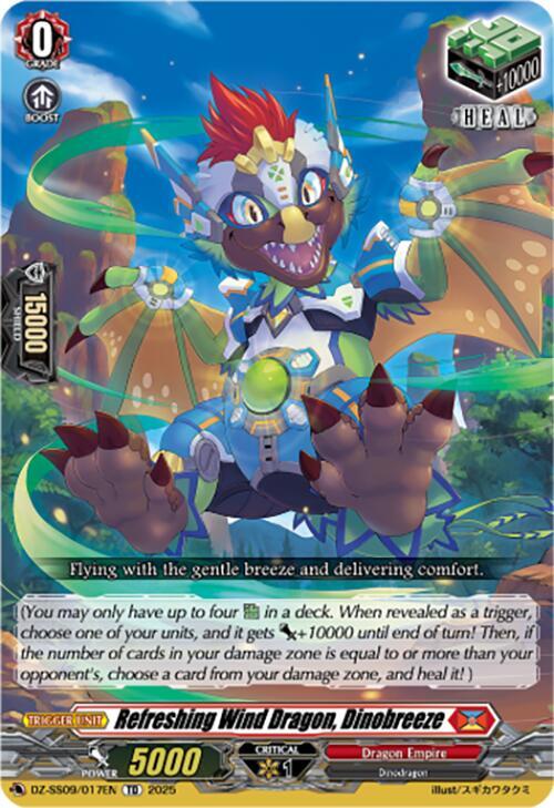 Refreshing Wind Dragon, Dinobreeze, DZ-SS09: Zero Tendo Start Deck DZ-SS09/017EN