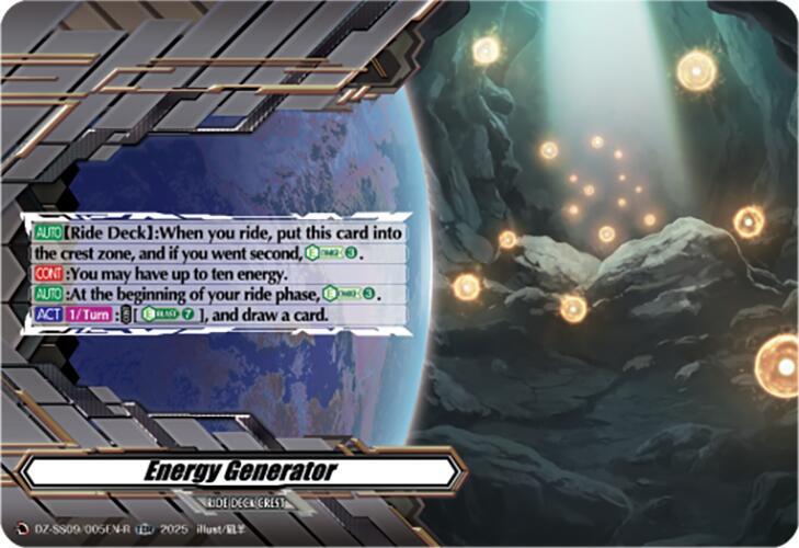 Energy Generator (TDR), DZ-SS09: Zero Tendo Start Deck DZ-SS09/005EN-R