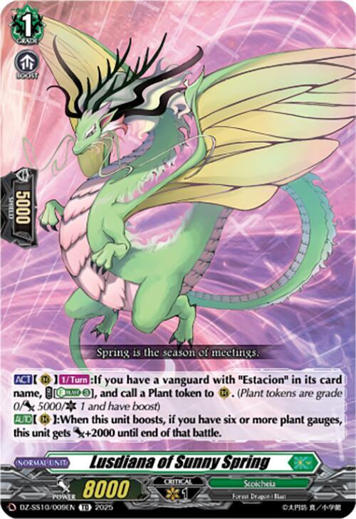 Lusdiana of Sunny Spring, DZ-SS10: Shiki Otei Start Deck DZ-SS10/009EN