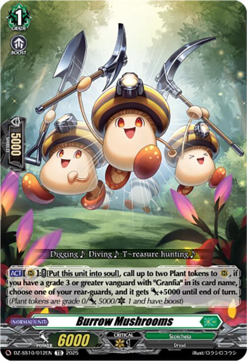 Burrow Mushrooms, DZ-SS10: Shiki Otei Start Deck DZ-SS10/012EN