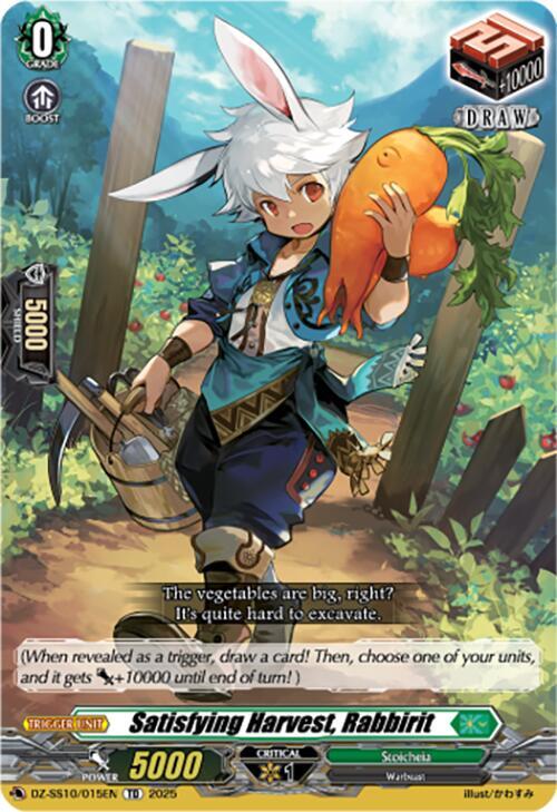 Satisfying Harvest, Rabbirit, DZ-SS10: Shiki Otei Start Deck DZ-SS10/015EN