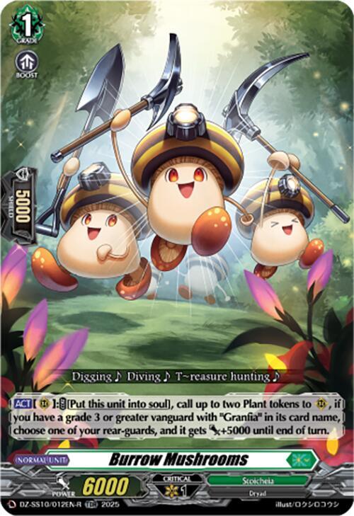 Burrow Mushrooms (TDR), DZ-SS10: Shiki Otei Start Deck DZ-SS10/012EN-R