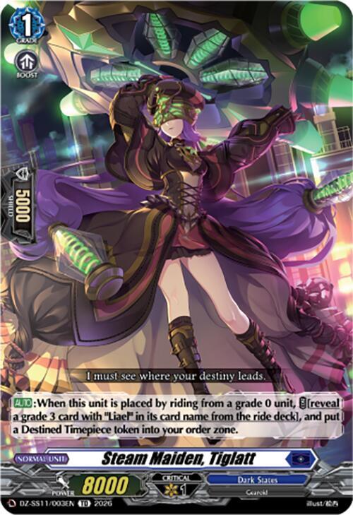 Steam Maiden, Tiglatt, DZ-SS11: Master Deckset -Hikari Myodo- DZ-SS11/003EN