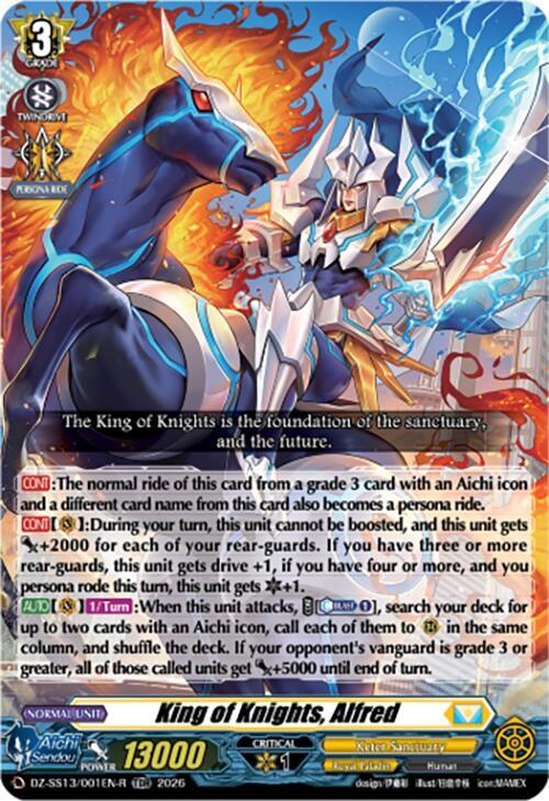 King of Knights, Alfred (TDR), DZ-SS13: Blaster Blade Start Deck DZ-SS13/001EN-R