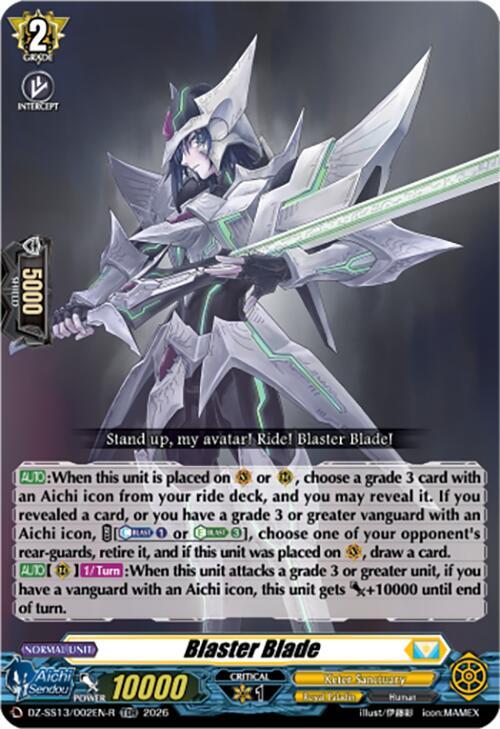 Blaster Blade (TDR), DZ-SS13: Blaster Blade Start Deck DZ-SS13/002EN-R