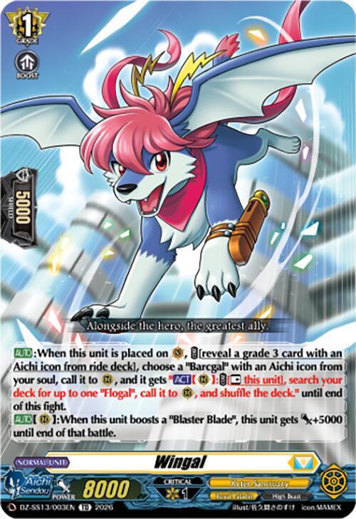 Wingal, DZ-SS13: Blaster Blade Start Deck DZ-SS13/003EN