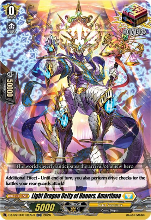 Light Dragon Deity of Honors, Amartinoa (TDR), DZ-SS13: Blaster Blade Start Deck DZ-SS13/013EN-R