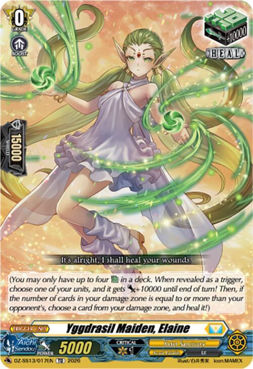 Yggdrasil Maiden, Elaine, DZ-SS13: Blaster Blade Start Deck DZ-SS13/017EN