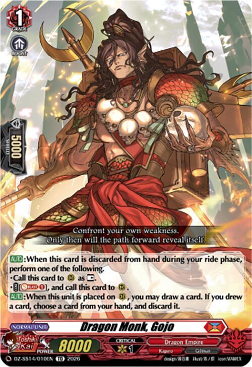 Dragon Monk, Gojo, DZ-SS14: Dragonic Overlord Start Deck DZ-SS14/010EN
