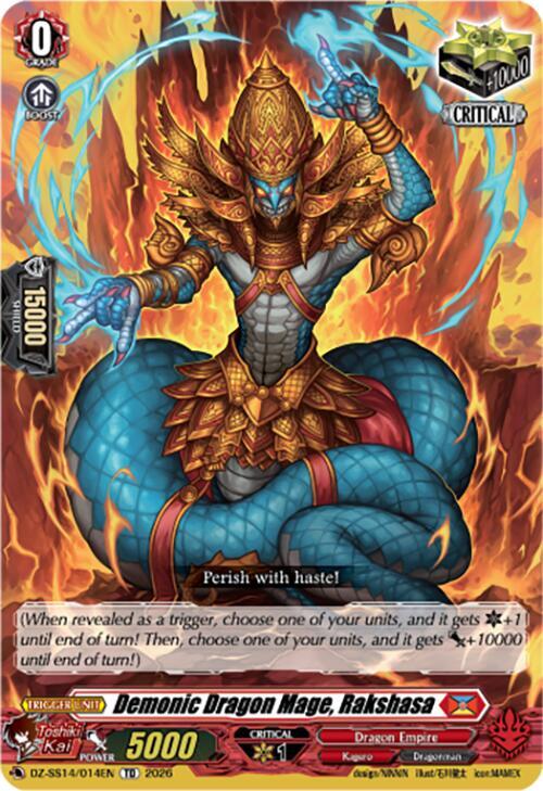Demonic Dragon Mage, Rakshasa, DZ-SS14: Dragonic Overlord Start Deck DZ-SS14/014EN