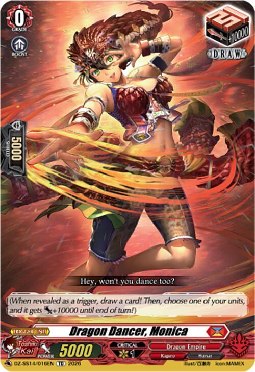 Dragon Dancer, Monica, DZ-SS14: Dragonic Overlord Start Deck DZ-SS14/016EN