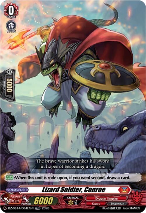 Lizard Soldier, Conroe (TDR), DZ-SS14: Dragonic Overlord Start Deck DZ-SS14/004EN-R