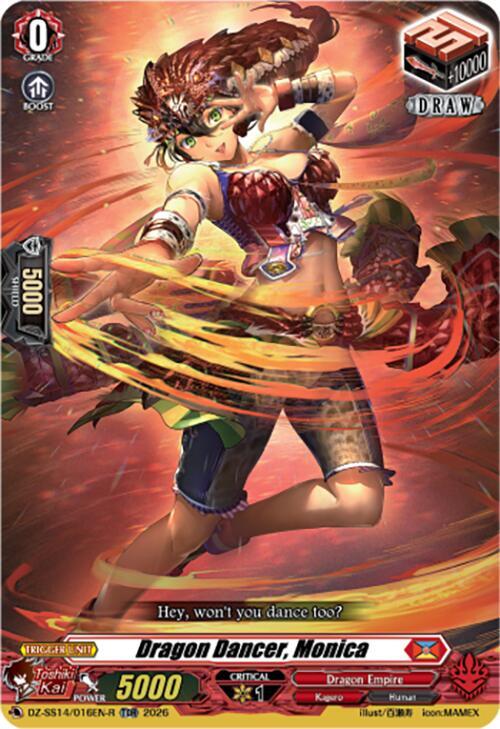 Dragon Dancer, Monica (TDR), DZ-SS14: Dragonic Overlord Start Deck DZ-SS14/016EN-R