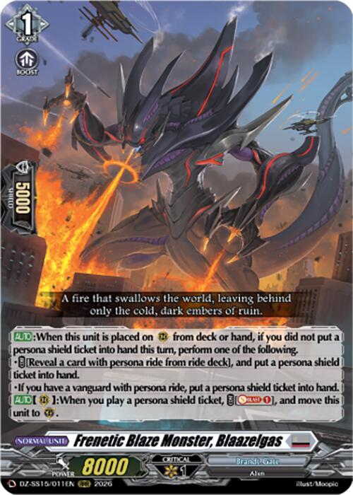 Frenetic Blaze Monster, Blaazelgas, DZ-SS15: The Legendary Vanguards DZ-SS15/011EN