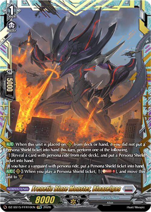 Frenetic Blaze Monster, Blaazelgas (FFR), DZ-SS15: The Legendary Vanguards DZ-SS15/FFR10EN