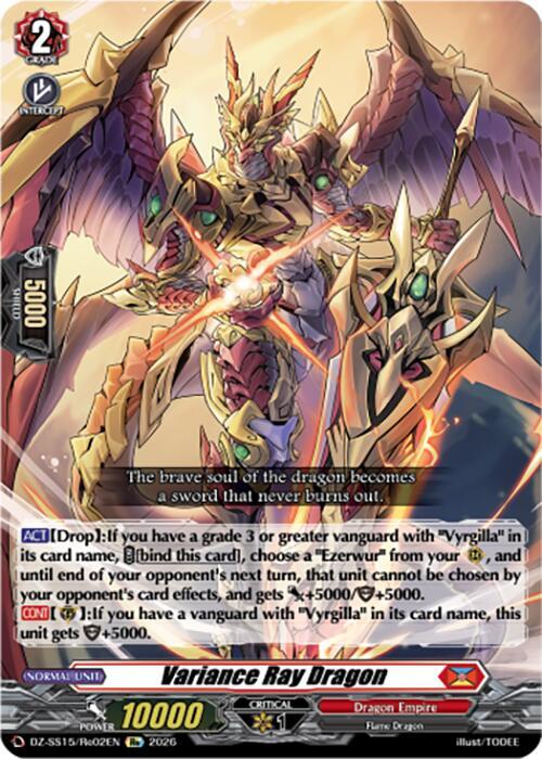 Variance Ray Dragon, DZ-SS15: The Legendary Vanguards DZ-SS15/Re02EN