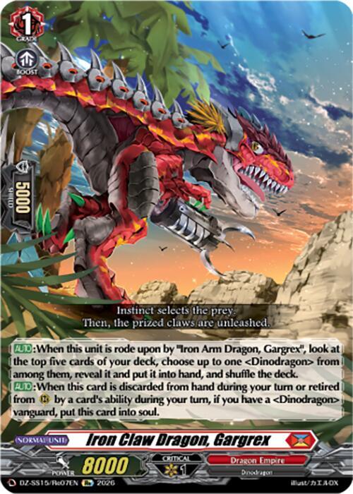 Iron Claw Dragon, Gargrex, DZ-SS15: The Legendary Vanguards DZ-SS15/Re07EN
