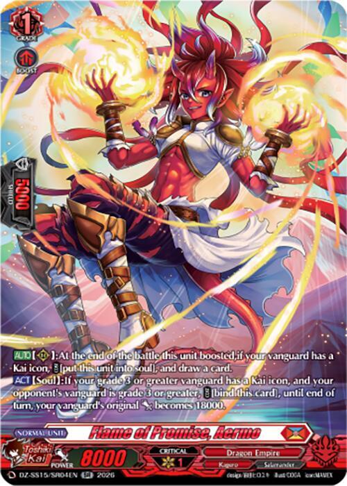 Flame of Promise, Aermo (SR), DZ-SS15: The Legendary Vanguards DZ-SS15/SR04EN