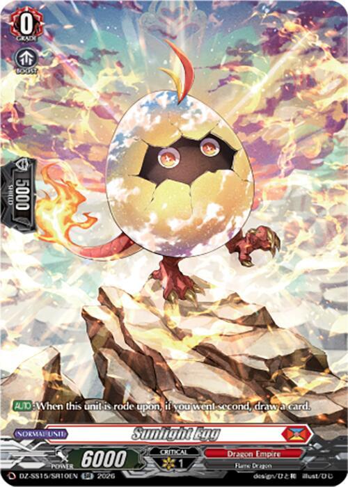 Sunlight Egg (SR), DZ-SS15: The Legendary Vanguards DZ-SS15/SR10EN
