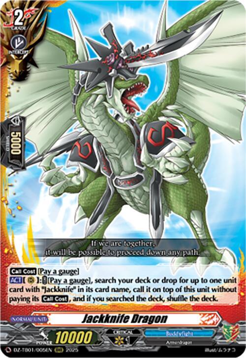 Jackknife Dragon, DZ-TB01: Future Card Buddyfight DZ-TB01/005EN