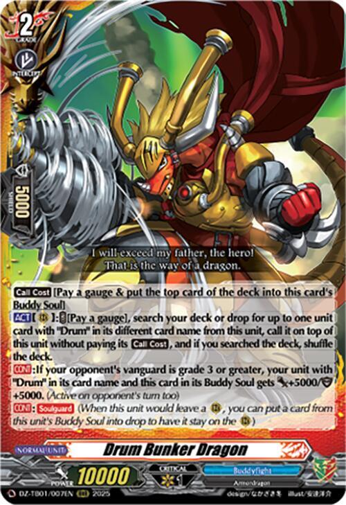 Drum Bunker Dragon, DZ-TB01: Future Card Buddyfight DZ-TB01/007EN